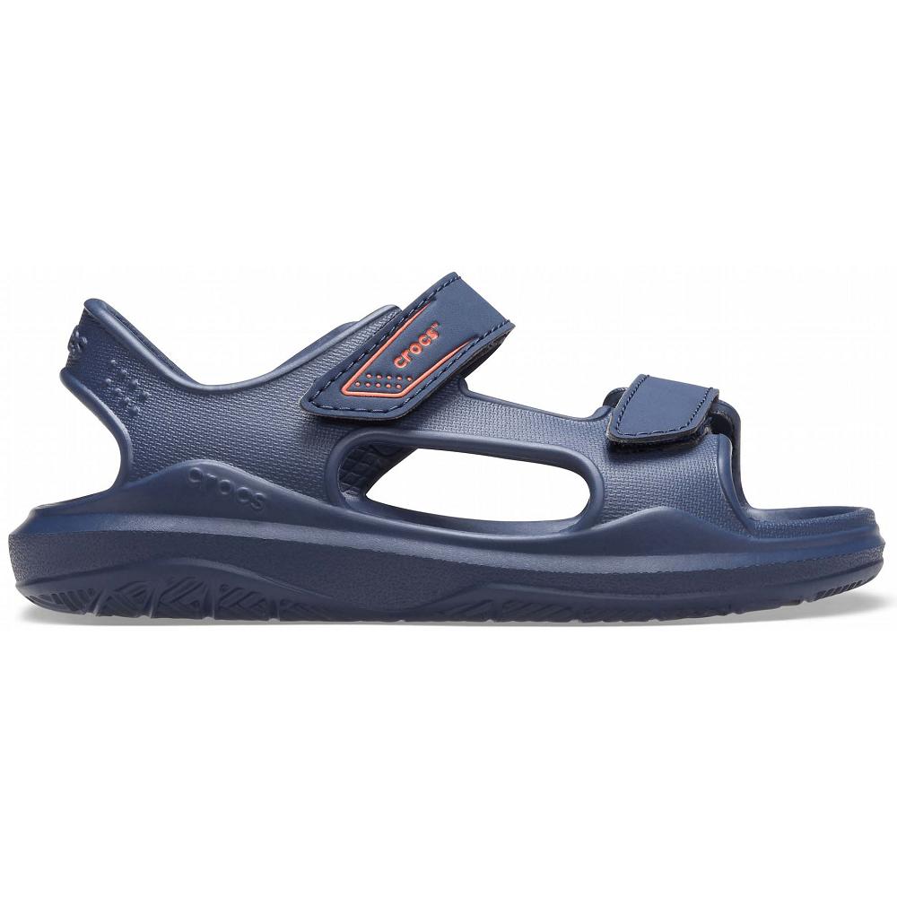 Navy Girls' Crocs Swiftwater™ Expedition Sandals | NZ 1609VRWD